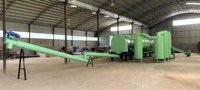 Ligne de production de charbon de bois de biomasse Pyrolyse Biochar Usine pour la sciure de bois Charbon de bois Charbon de bois BBQ Machine de fabrication de charbon de bois