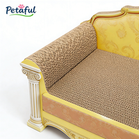 Canapé-lit pour chat en carton ondulé haute densité, moderne, grand format, écologique et luxueux, assemblé sans déchets