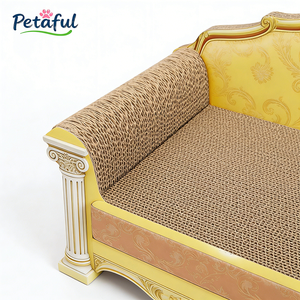 Griffoir pour chat en carton ondulé haute densité, écologique et luxueux, lit-canapé assemblé qui ne laisse pas de débris - Product Image 4