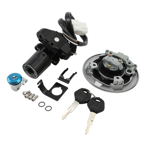 Kit de clés de contact, de serrure de réservoir et de bouchon de carburant TCMT compatible avec <span class=keywords><strong>Kawasaki</strong></span> Ninja 400 Z400 2018-2024, pièces de rechange pour moto XF-28109 - Product Image 2