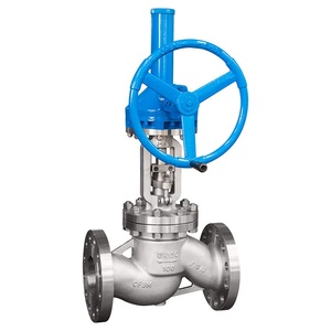Vanne à soupape manuelle OEM J41W-100P en acier inoxydable à haute température, à extrémités à bride, norme DIN, pour gaz, eau, huile - Product Image 1