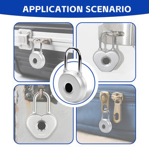 Tonyon, venta al por mayor, <span class=keywords><strong>candado</strong></span> inteligente con huella dactilar, <span class=keywords><strong>candado</strong></span> con huella dactilar con corazón sin llave, <span class=keywords><strong>candado</strong></span> inteligente biométrico Locke - Product Image 5