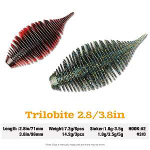 65mm 75mm 105mm körük solungill balıkçılık cazibesi yumuşak yem yapay silikon Swimbait Pike bas Rig solucan yapay Leurre Souple - Product Image 2