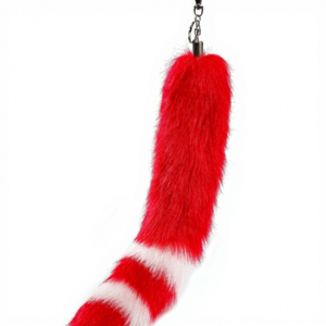Ciondoli in metallo a coda <span class=keywords><strong>di</strong></span> peluche, portachiavi per auto e accessori con coda in pelliccia, direttamente dalla fabbrica - Product Image 2