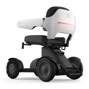 Cadeira de rodas elétrica inteligente dobrável, scooter elétrica para deficientes, liga de alumínio leve e inteligente, novo design