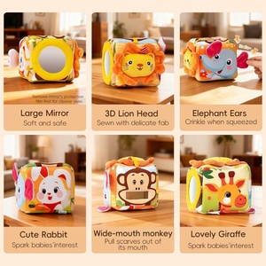 Giocattolo Educativo Ecologico per Neonati con Carta Sfrigolante e Tessuto Peluche, Giocattoli da Tirare per Regali di Pasqua - Product Image 3