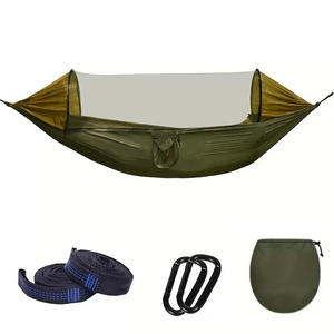 Hamaca Doble Portátil para Acampar al Aire Libre, Cama de Campaña de Apertura Rápida Automática con Mosquitera de Nailon, para 1-2 Personas - Product Image 6