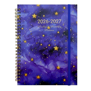 Carnet de notes à feuilles mobiles personnalisé 2026 2027 avec dorure à chaud, planificateur hebdomadaire des objectifs de vie et <span class=keywords><strong>ensemble</strong></span> d'autocollants - Product Image 4