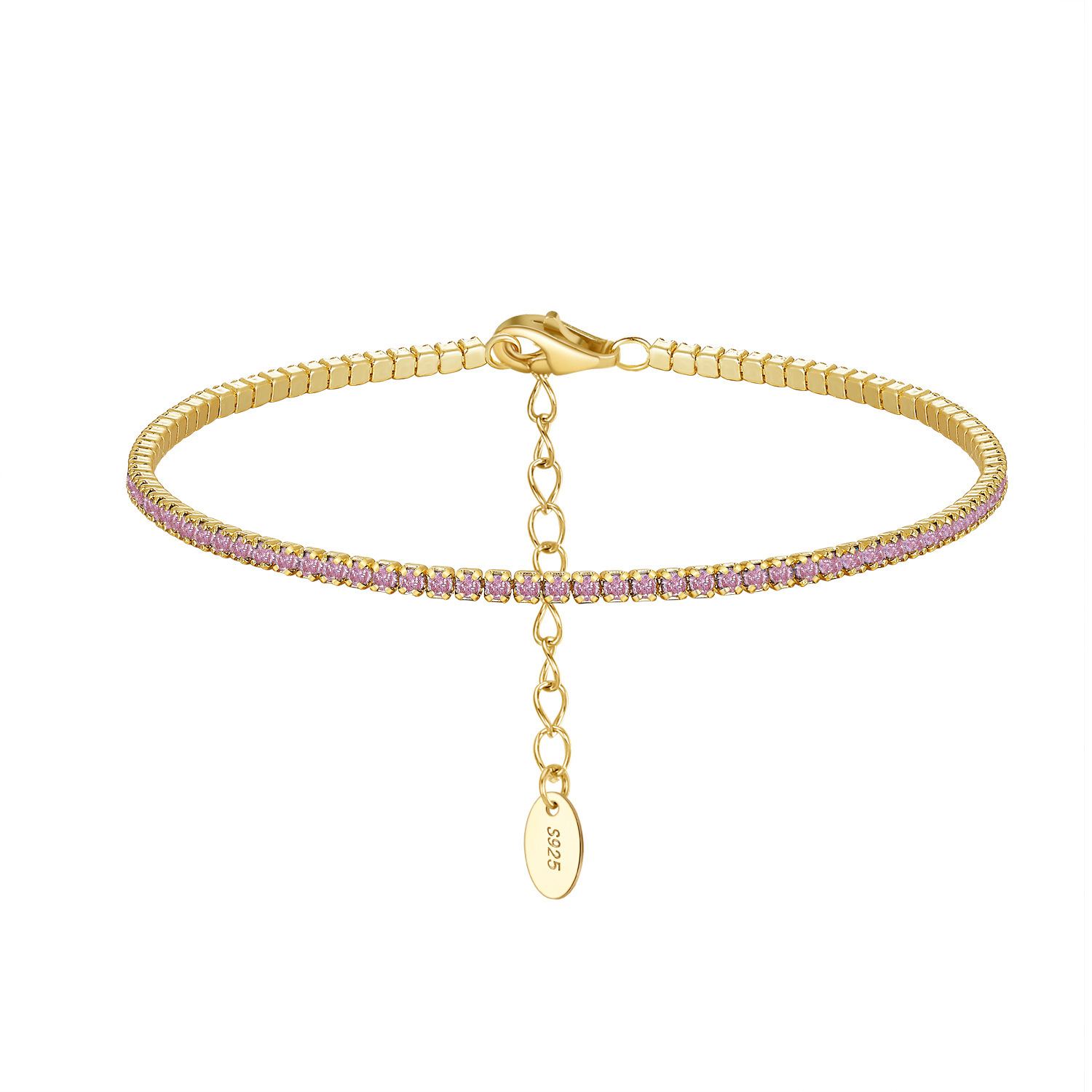Electroplated 14k gold, 1.5mm zirconium