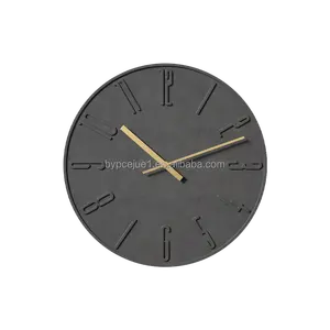 Bester Preis Luxus moderne benutzer definierte Beton Home Decor Wanduhr Zement nordische Uhr und Wand für für Home Hotel Bar