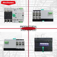 Westhomes WCQ2G-100 Commutateur de transfert automatique sur rail DIN 2P/3P 16A-100A AC400V 6kA Capacité de coupure pour alimentation de secours