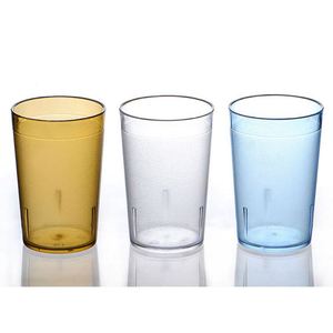 Gobelet à eau ou à thé en plastique AS PC acrylique givré à grain fin de 230 ml avec logo personnalisé en couleur pour les rassemblements familiaux, les hôtels et les bars - Product Image 1