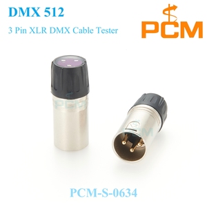 DMX512 Lighting System Signal Tester 3/5 Pin Macho XLR Adapter DMX Signal Line Fault Test Tool for Stage Light Signal Test - Product Image 2