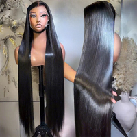 Perruques 13x6 en cheveux vietnamiens bruts lisses, sans colle, avec dentelle frontale HD transparente, perruques en cheveux indiens vierges Remy ultra-lisses