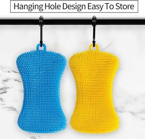 Silicone Dish Sponges Super Food-Grade Silicone Sponges <b>Kitchen</b> Sponge Multi-Purpose - Product Image 4