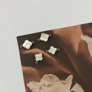 Conectores de carcasa Natural de alambre relleno de oro de 14K, dijes de alambre de plata S925 en forma de corazón/estrella/gato, anillos dobles para fabricación de joyas DIY - Product Image 4