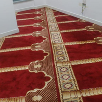 Tapis mural à motif turc traditionnel pour mosquée, tapis de prière musulman en rouleau, tapis durable pour mosquée et église