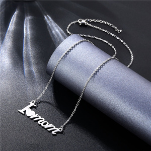 Collar <span class=keywords><strong>de</strong></span> Acero Inoxidable con Colgante <span class=keywords><strong>de</strong></span> Letra Simple, Regalo Elegante <span class=keywords><strong>para</strong></span> el Día <span class=keywords><strong>de</strong></span> la Madre, Collar 'Te Amo Mamá' <span class=keywords><strong>para</strong></span> <span class=keywords><strong>Mi</strong></span> Mamá - Product Image 4