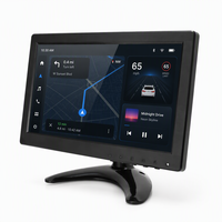 Mini moniteur LCD 9 pouces avec résolution 1024*600, entrée VGA HDMI BNC pour voiture ou caméra