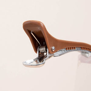 Lot <span class=keywords><strong>de</strong></span> 6 pinces à cheveux en plastique pour salon d'alligator ciseaux <span class=keywords><strong>de</strong></span> <span class=keywords><strong>coiffure</strong></span> colorés pince à bec <span class=keywords><strong>de</strong></span> canard avec logo personnalisé - Product Image 5