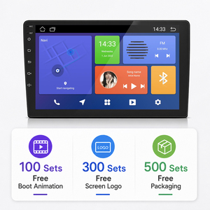 Lecteur multimédia Android pour voiture avec écran tactile de 7 pouces, cadre 2DIN, navigation GPS, Android Auto et récepteur FM - Product Image 1