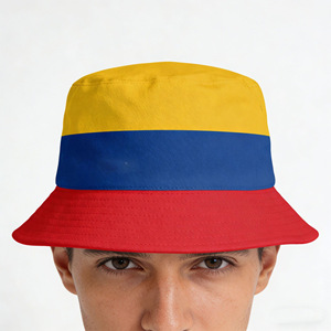 Gorra de Pescador Personalizada del Club de Fútbol Nacional de Estados Unidos, Gorra Deportiva con Bandera de Colombia para Fanáticos del <span class=keywords><strong>Rugby</strong></span> Mundial, Gorra de la Copa de Fútbol - Product Image 2