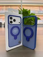 Coques de téléphone portable personnalisées antichoc en TPU+PC givré mat de luxe avec support magnétique multi-couleurs BQC, vente en gros d'usine