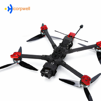 Kit de drone FPV 7 pouces avec caméra 4K, châssis et moteur à fibre optique, incluant la charge utile et le moteur de drone à fibre optique