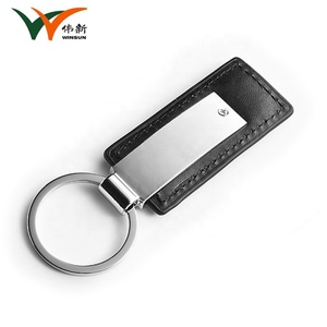 Wholesale Fashion PU Leather Keychain Blank Metal Custom <b>Key</b> <b>Chain</b> - Product Image 2
