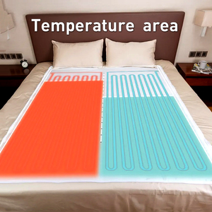 Couverture chauffante électrique 220 V à 4 niveaux de chaleur, double zone, sous-<span class=keywords><strong>matelas</strong></span> chauffant électrique - Product Image 3
