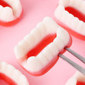 Paquete de Muestras de Dulces Personalizados al por Mayor, Sabor a Frutas Variadas, Gomitas Halal a Granel, Gomitas con Forma de Dientes, Caramelos de Goma de Alta Calidad, Marca OEM - Product Image 5