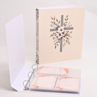 Carpeta de Plástico en Stock con Tres Bolsillos para Fotos de 4*6 y un Bolsillo para Tarjetas de 2*4 Pulgadas, 20 Hojas, Carpeta de Plástico Personalizada