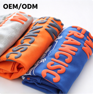 OEM Wholesale Custom <b>3D</b> Puff Print Hoodie Premium Quality Trendy Unisex Heavyweight Oversized Low MOQ Men's Streetwear <b>Hoodies</b> - Product Image 1