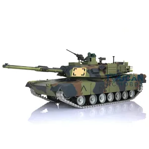 1/16 Rtr RC xe tăng 7.0 Heng dài Abrams 3918 360 độ tháp pháo Thùng giật kim loại theo dõi BB đơn vị hút pin hộp số làm biếng