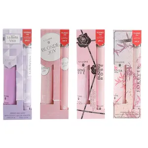 Set parfum populer, parfum wanita, set dua potong Losion Tubuh