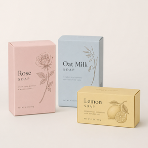 High Quality OEM Product Packaging <strong>Box</strong> White Card Paper Custom <strong>Soap</strong> <strong>Boxes</strong> Packaging - Product Image 4