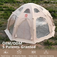 Maison gonflable hermétique Tente sphérique de camping extérieur à grand espace pour camping en plein air Activité familiale