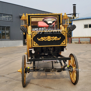 Royal Luxury 4-Wheel Electric Horse Carriage <b>Trailer</b> Wedding Events Horse Drawn Wagon Customized Color/Size/Seats - Product Image 2