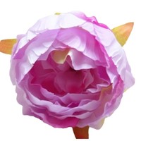 Kepala Bunga Peony dan Mawar Buatan dari Kain Sutra untuk Pernikahan, DIY Hiasan Kepala Simulasi CH-J041