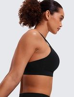 FH Promotion : Brassière de sport et débardeur court de yoga personnalisables multicolores pour femme – Vêtements de sport et de fitness