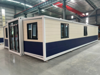 Casa Contenedor Modular de Lujo de 20 y 40 pies, Expandible, Prefabricada, Móvil, para Hotel, Oficina Exterior, Dormitorio