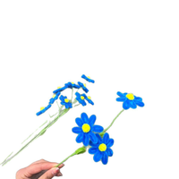 Kerajinan DIY Bunga Daisy dari Pipa Chenille, Bunga Buatan Tangan, Hiasan Rumah, Bunga Daisy Artifisial