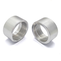 Usinage CNC filetage interne 1-1/2NPT écrou à souder en aluminium bouchon de soudage raccord ruban femelle soudure sur adaptateur de bonde