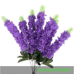 Everongflower alta calidad precio de fábrica 5 tenedor 7 tenedor Jacinto artificial, Jacinto <span class=keywords><strong>orientalis</strong></span>, boda vacaciones decoración del hogar - Product Image 1