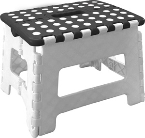 Sgabello pieghevole per bambini pieghevole pratico e durevole in plastica resistente portatile con maniglia per il trasporto - Product Image 5