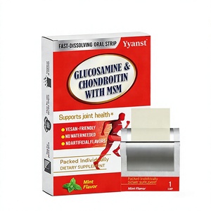 Stock disponible OEM Bandes orales de Glucosamine Chondroïtine MSM saveur menthe Formule végétalienne Soutient la santé et la mobilité des articulations pour adultes - Product Image 1