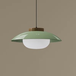 Lámpara Colgante Estilo <span class=keywords><strong>UFO</strong></span> con <span class=keywords><strong>LED</strong></span> de Espectro Completo | |   Lámpara de araña nórdica de madera y vidrio para cafetería, restaurante y bar - Product Image 6