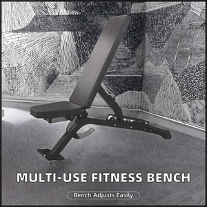 SAERDE Bench for Body Strength Training Adjustable Foldable <b>Dumbbell</b> Bench with Preacher Curl and Ab Attachment Bench - Product Image 6