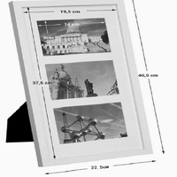 Bingkai Foto Kayu Solid Sederhana DIY untuk Meja 16 Inci A4/A3, Bingkai Poster, Grosir, Kustomisasi