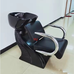 Shampoo Chair Backwash Unit / Shampoo Bowl and Chair Hair Salon Furniture / Salon Gold Shampoo Chair - Product Image 4